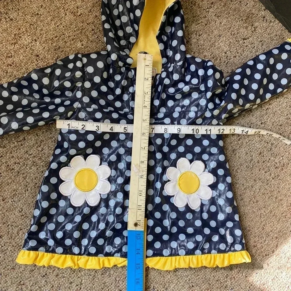 Oshkosh B'gosh Full Zip Poker Dots Sunflower Jacket/Coat Baby Girl Size 12M